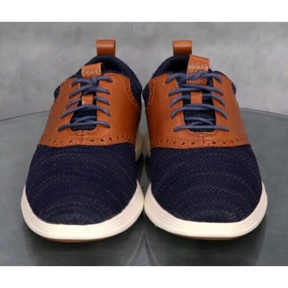 Cole Haan Grand Tour Men\'s Knit Oxfords Casual Shoes Size 8 Blue Tan main image 11